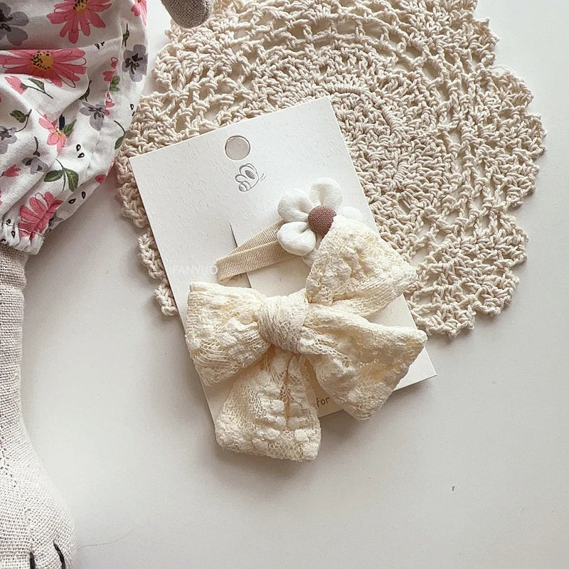 Bebe Bow & Flower Clips (Set of 2)