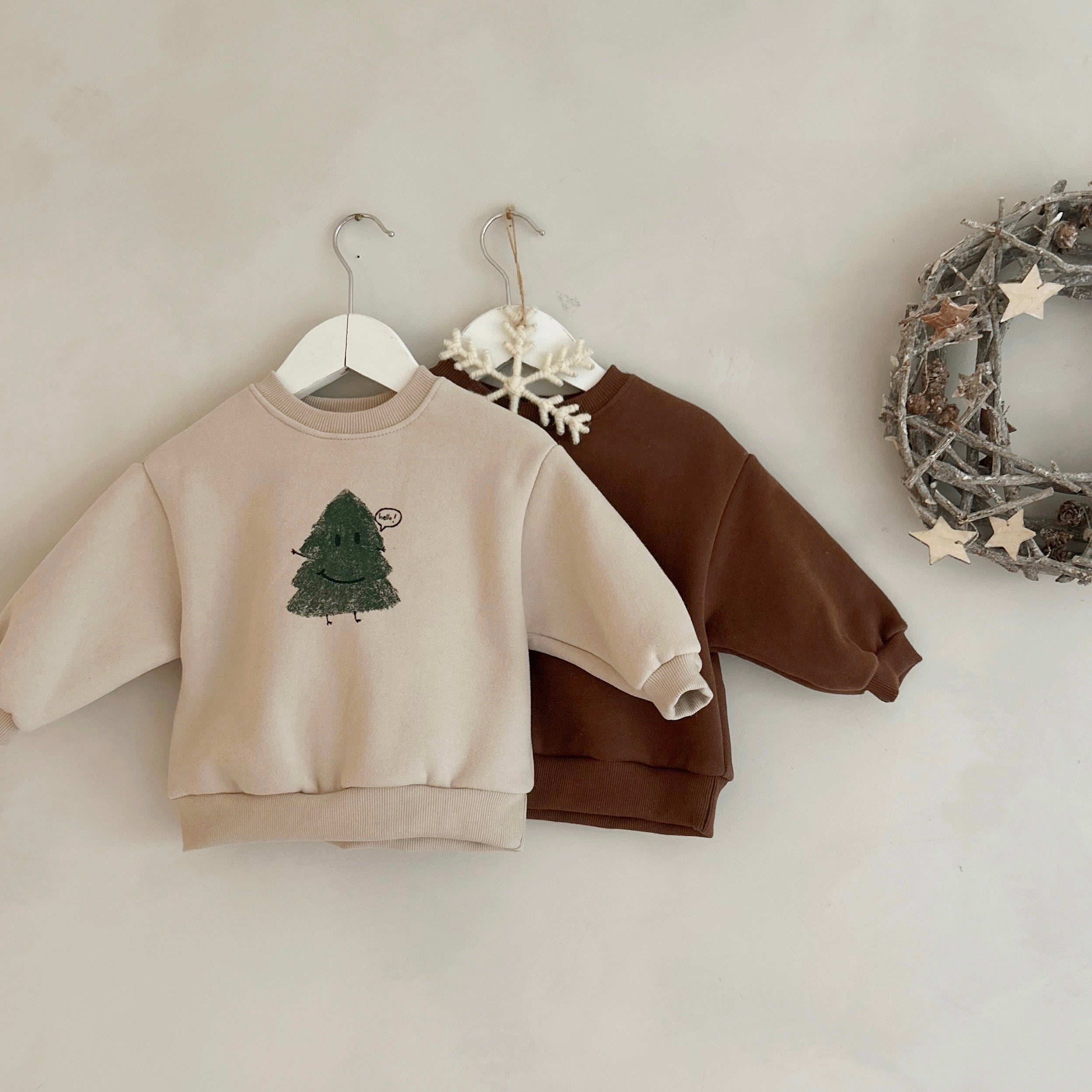 Bebe Tree Bell Sweatshirts (Cream)