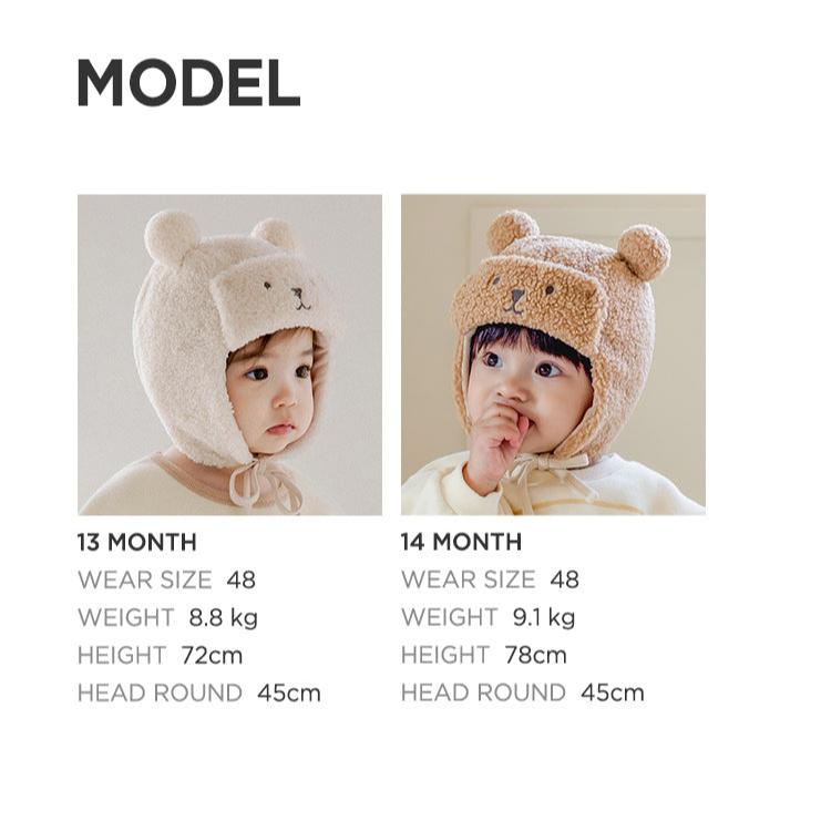 Teddy Pilot Winter hat (Beige Brown)