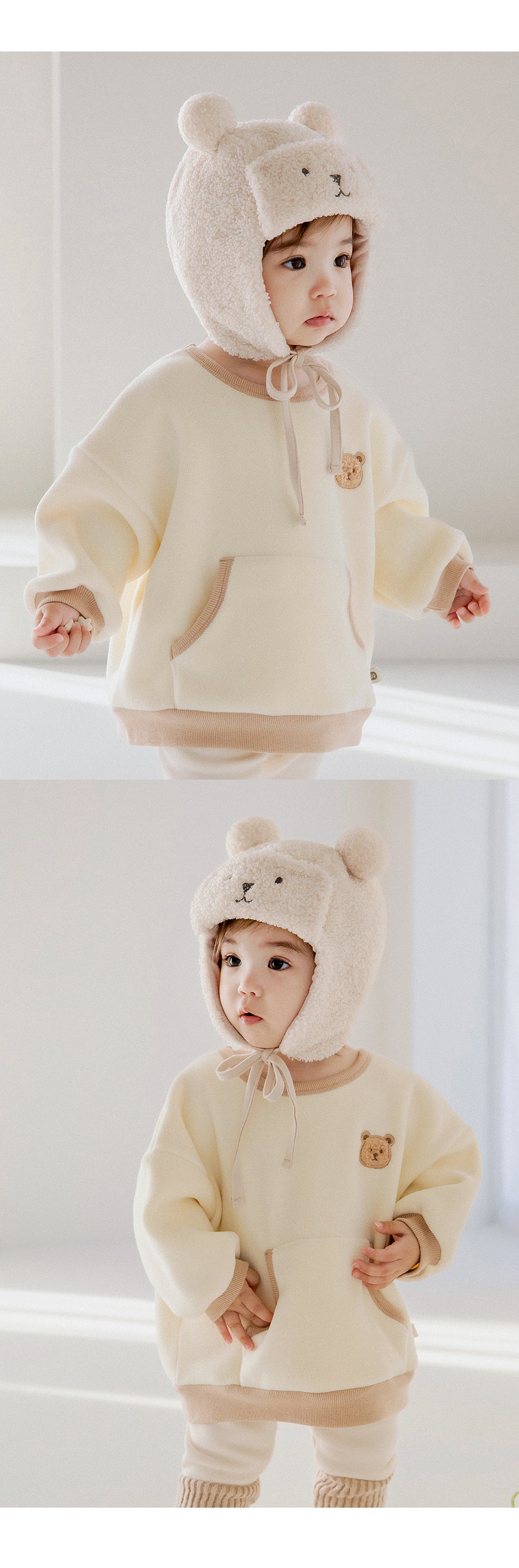 Teddy Pilot Winter hat (Cream)