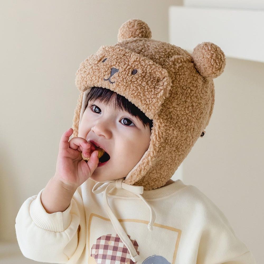 Teddy Pilot Winter hat (Beige Brown)