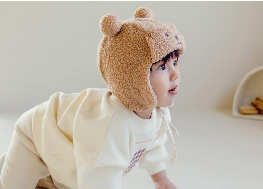 Teddy Pilot Winter hat (Beige Brown)