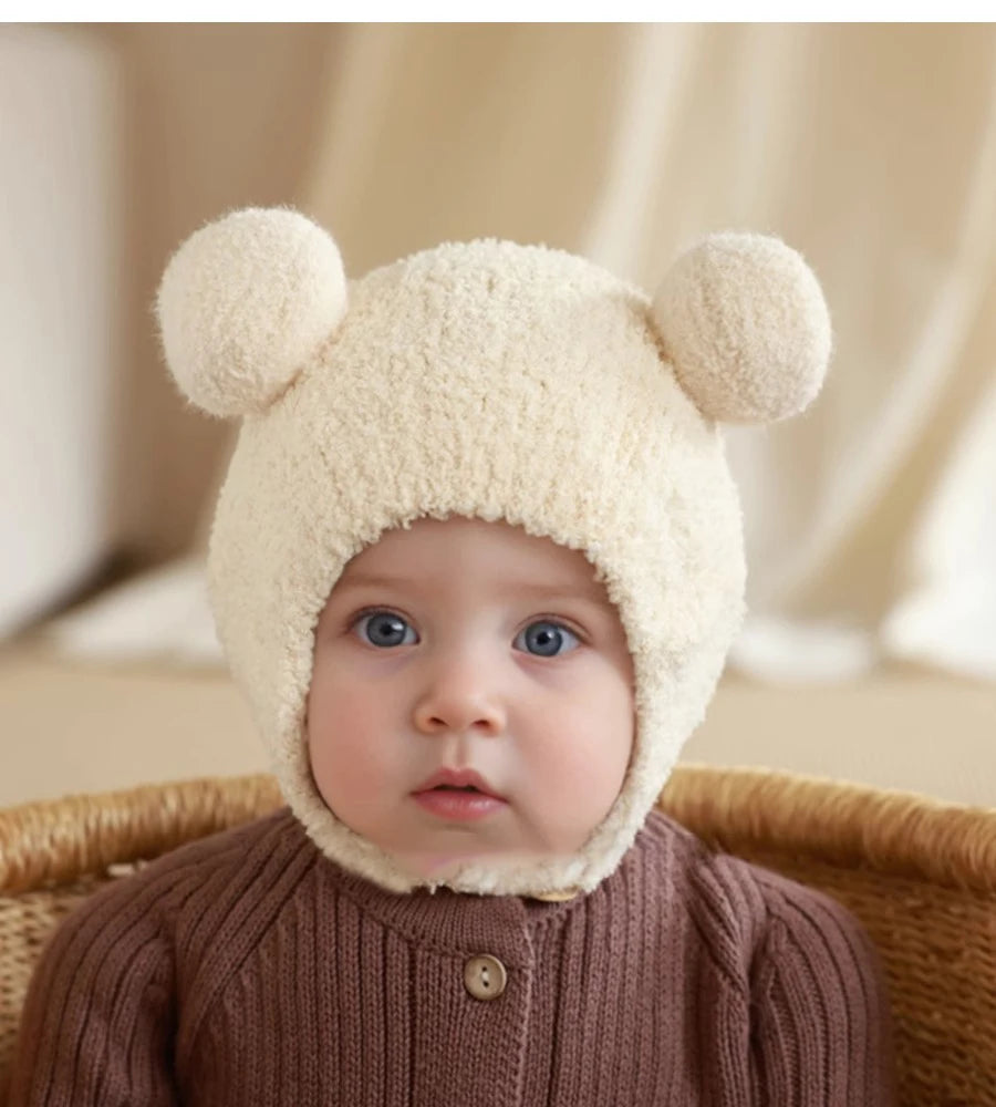 Bebe Cream Bear Ears Hat